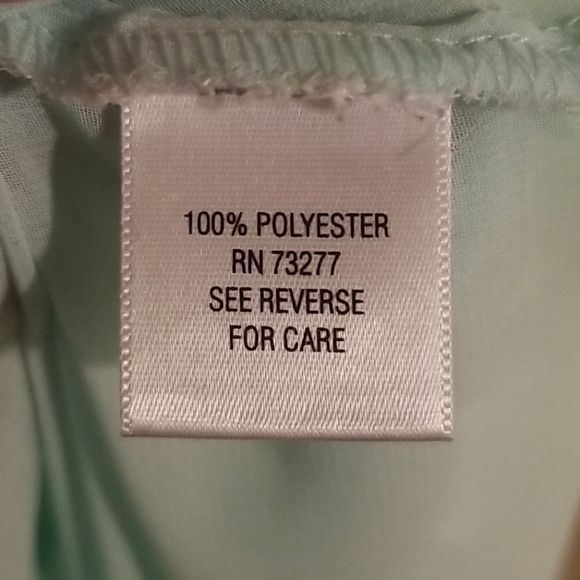 Candie's Light Blue See Through Button Up Shirt - Picture 4 of 4